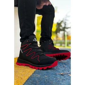Big King Siyah Kırmızı Street Erkek Outdoor Trekking Bot
