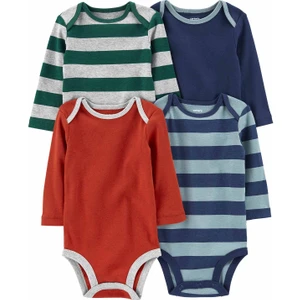 Erkek Bebek Uzun Kollu Body Set 4'lü