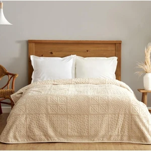 Karaca Home Battaniye Embos Çift Kişilik 200X220 Blair Bej