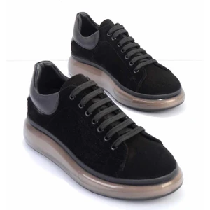 Siyah Siyah Leather Erkek Sneaker E01902252502