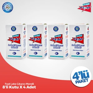 Leke Çıkarıcı Mendil 8'li 4 Kutu 32 Adet Mendil