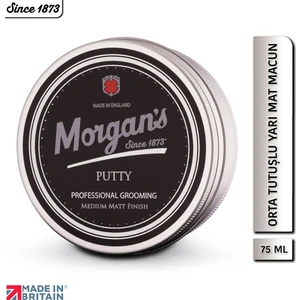 Morgan's Pomade Putty Medium Matt Finish - Orta Tutuşlu, Hacim Veren Mat Şekillendirici Krem 75ml
