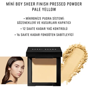 Bobbi Brown Mini Sheer Finish Pressed Powder Kompakt Pudra - Pale Yellow 716170296944