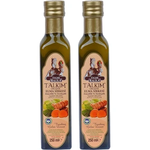 Talkım Zencefilli ve Zerdeçallı Organik Elma Sirkesi 250 ml x 2 Adet