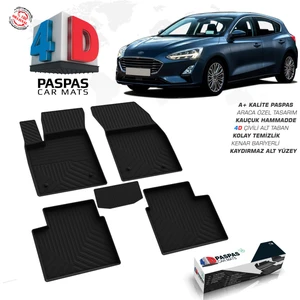 Ford Focus 4 HB 4D Havuzlu Paspas 2018 ve Üzeri A+Kalite