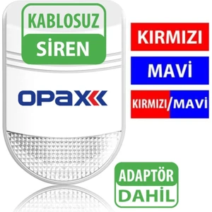 Opax Bgr-09 Kablosuz Harici Siren /mesafe Artırıcı /repeater Adaptör Dahil