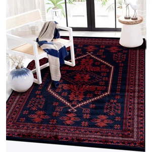 Kadife Velvet Siena Yağcıbedir Dekoratif Yıkanabilir Kaymaz Taban Kilim