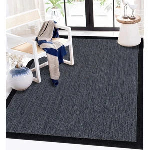 Halıca S-9714 Jüt Sisal Füme Siyah Dekoratif Halı