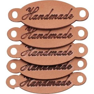 Deri Handmade Etiketi 5'li Model 15