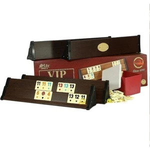 Star Vip Ahşap Okey Takımı Koyu Renk