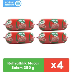 Kahvaltılık Dana Macar Salam 250 g x 4 Adet