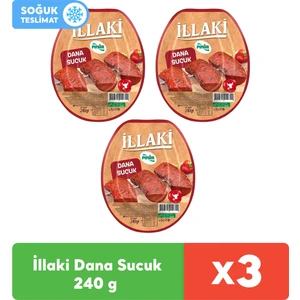 İllaki Dana Sucuk 240 g x 3 Adet