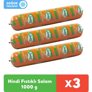 Hindi Fıstıklı Salam 1000 gr x 3 Adet