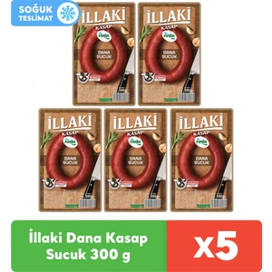 İllaki Dana Kasap Sucuk 300 g x 5 Adet