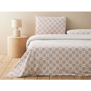 English Home Retro Glam Pamuk Tek Kişilik Nevresim Takımı Kırmızı