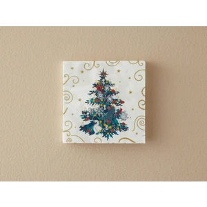 English Home Yılbaşı Festive Tree Kağıt 20'li Kağıt Peçete 33X33 cm Beyaz