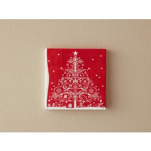 English Home Yılbaşı Christmas Tree Kağıt 20'li Kağıt Peçete 33X33 cm Kırmızı