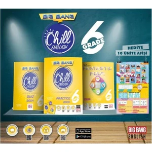 Kırmızı Beyaz Yayınlar Big Bang 6.Sınıf  Chill English Practice Book Fantastic Four Quiz Book Ünite Afişleri