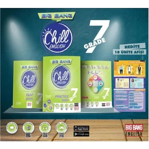 Kırmızı Beyaz Yayınlar Big Bang 7.Sınıf  Chill English Practice Book Fantastic Four Quiz Book Ünite Afişleri