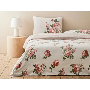 English Home Rose Bouquet Kolay Ütülenir Tek Kişilik Nevresim Takımı 160X220 cm Pembe
