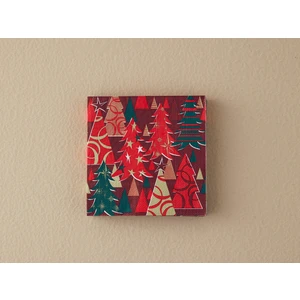 English Home Yılbaşı Trees Red Kağıt 20'li Kağıt Peçete 33X33 cm Kırmızı