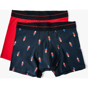 2'li Boxer Seti Yılbaşı Temalı Çok Renkli