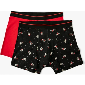 2'li Boxer Seti Yılbaşı Temalı Çok Renkli