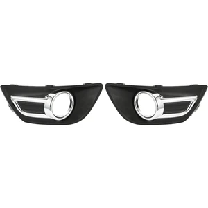 Citroen C4 2008-2011 Için 1 Çift Krom Ön Tampon Sis Lambası Aydınlatma Koruması Ön Sis Lambası Çerçevesi (Yurt Dışından)