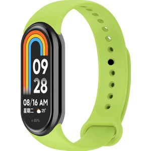 Kordon, Xiaomi Mi Band 8 ile Uyumlu Silikon Yumuşak Kayış