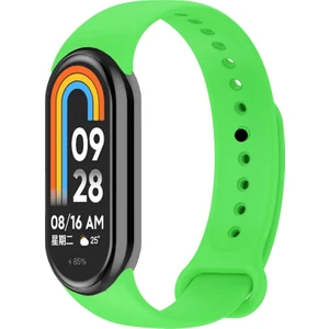 Kordon, Xiaomi Mi Band 8 ile Uyumlu Silikon Kordon Yumuşak Kayış