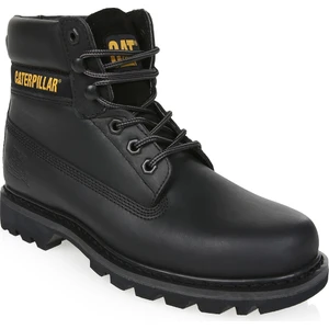 Caterpillar Colorado Black Siyah Deri Erkek Bot