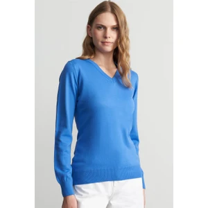 Çetinkaya Miyamira V Yaka Triko Koyu Mavi