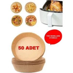 Chance Gift Air Fryer Pişirme Kağıdı Airfryer Yağsız Fritöz Pişirme Kağıdı (50 Adet)
