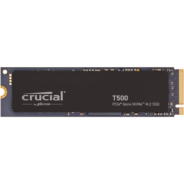 Crucial T500 1TB M.2 SSD（PCIe Gen4 NVMe） Crucial T500 1TB Gen4 NVMe M.2 dahili oyun SSD soğutuculu, 7300 MB