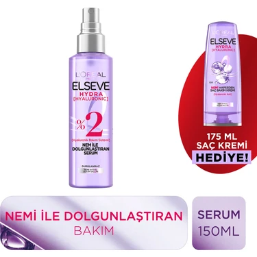 Elseve L'oréal Paris Elseve Hydra [hyaluronic] Nem ile Dolgunlaştıran Serum 150 ml & 175 ml