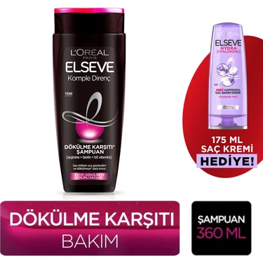 Elseve L'oréal Paris Elseve Komple Direnç Şampuan 360 ml & 175 ml Hyaluron Saç