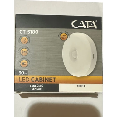 Cata CT-5180 4000K (Günışığı) Sensörlü Şarjlı Mıknatıslı Kabin LED