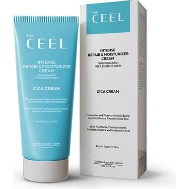 The Ceel Cica Cream Yoğun Onarıcı ve Nemlendirici Bariyer Koruyucu Madecassoside Özlü Krem 50