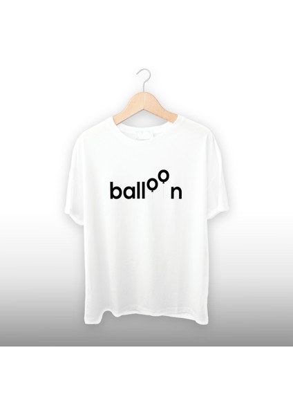 Balloon Yazılı Unisex Tişört