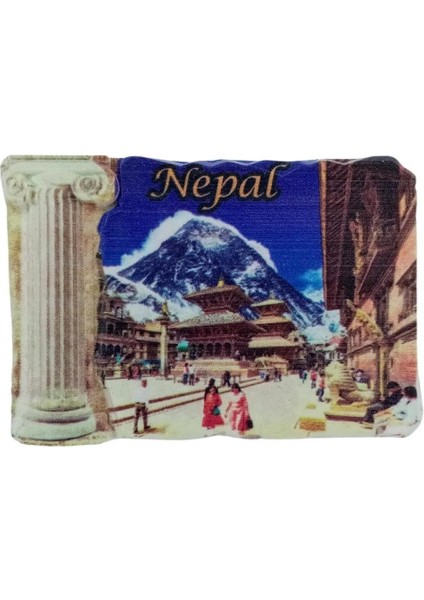 Nepal Temalı Sütun Magnet