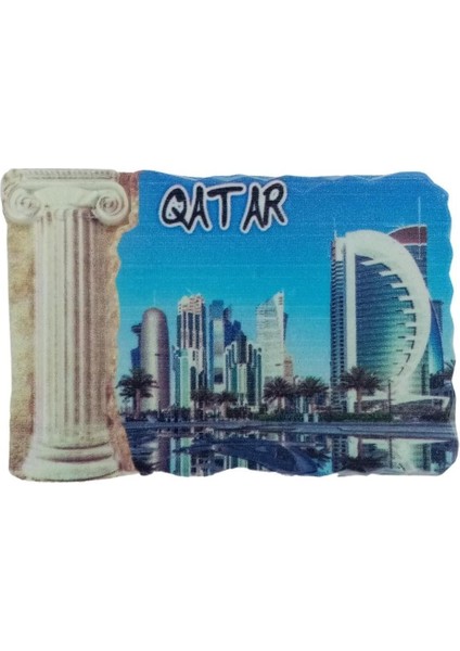 Katar Temalı Sütun Magnet