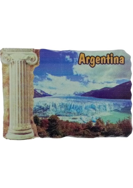 Arjantin Temalı Sütun Magnet