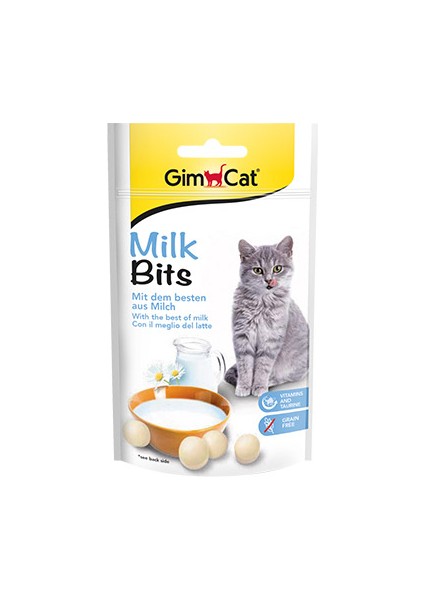 Gimcat Milk Bits Sütlü Kedi Ödül Tableti 40 gr