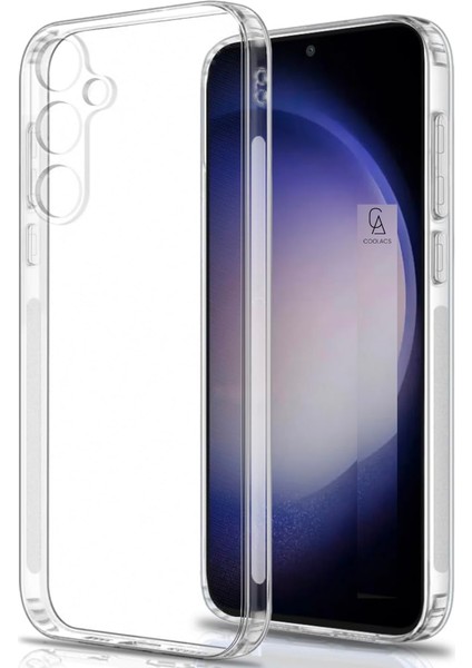 Samsung Galaxy S23 Fe ile Uyumlu Kılıf Şeffaf Kamera Korumalı Esnek Silikon Telefon Kılıfı Kapak