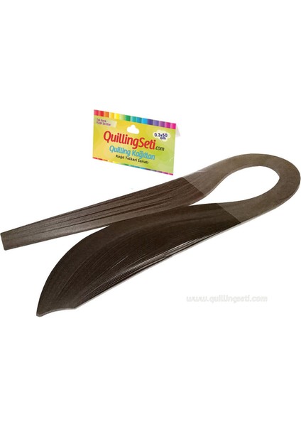 Quillingseti 3mm Kahverengi Renk Quilling Kağıdı - 100'LÜ modelleri