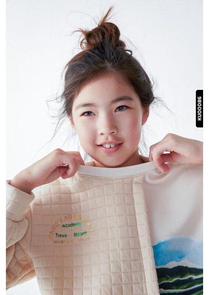 Kız Çocuk Academy Yazılı Kapitone Sweatshirt indirimleri