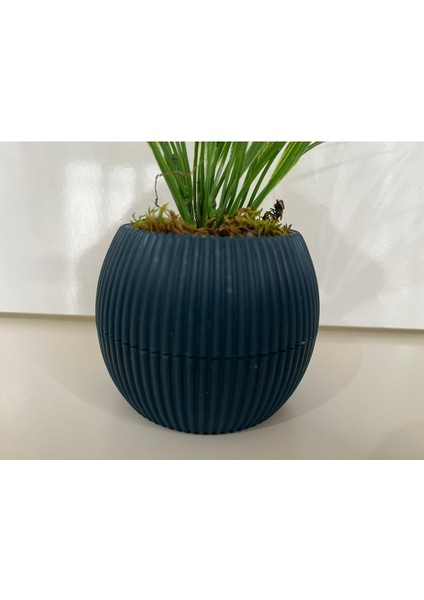 Mini Saksıda Yapay Çiçek Saz Grass Demeti Gerçek Yosunlu Mini Saksı Aranjman fiyatları