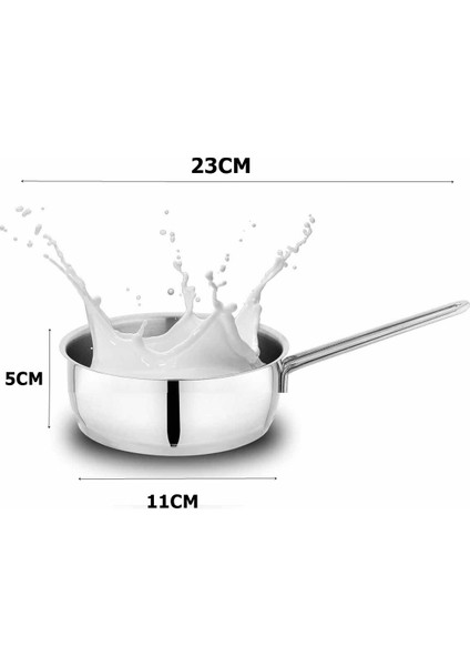 Çelik 11 cm Mini Sütlük Sosluk Martorano Design 719247