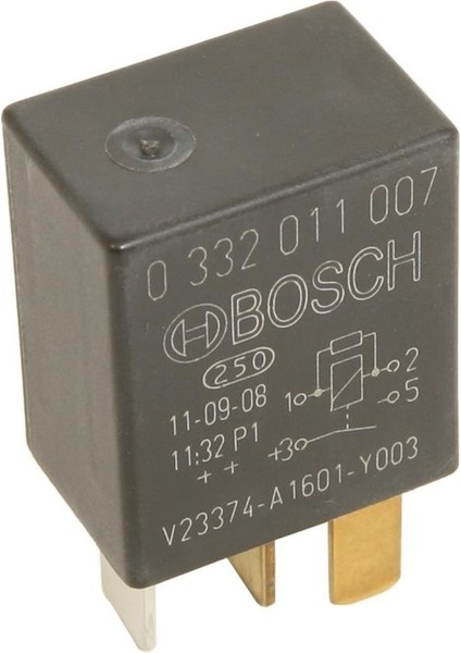 12V 30A Dirençli Mikro Röle 4 Fiş Bosch 0332011007