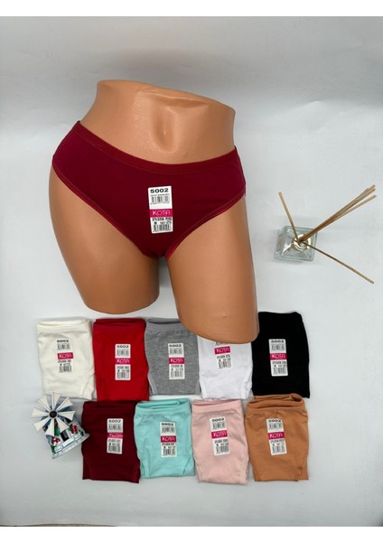 Düz Renk Bikini Külot 3 Adet